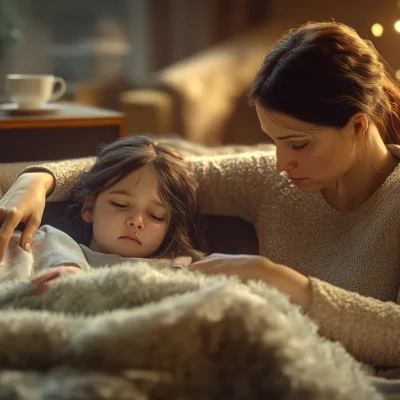 Je serai absente aujourd’hui ma fille est malade !